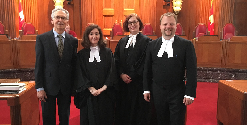 League and Williams lawyers at the Supreme Court of Canada